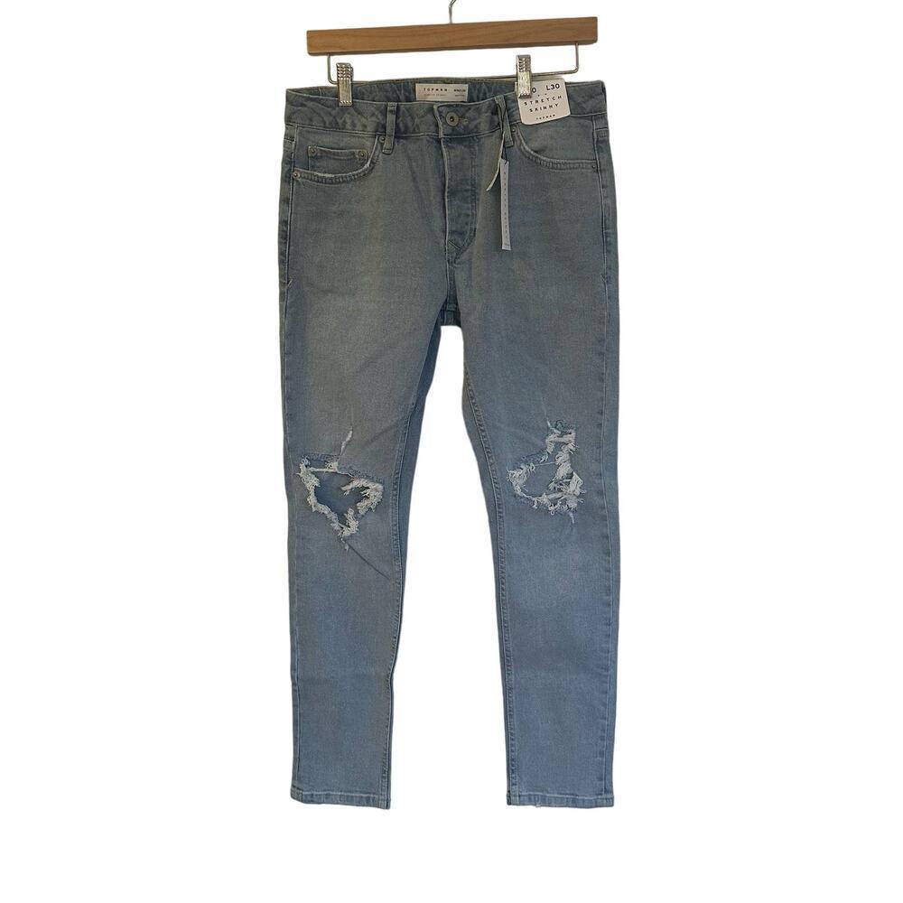 NEW Men's TopMan Stretch Skinny Jeans sz 30/30 NEW